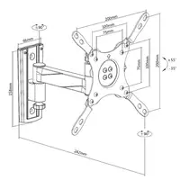 Equip 650106 Soporte de pared articulado para TV de 13"-42