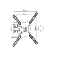 Equip Soporte de pared pivotante para TV de 23"-55