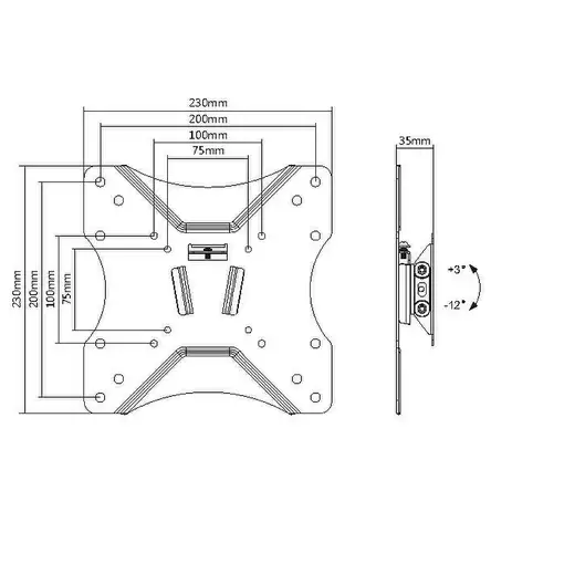 Equip Soporte de pared para TV de 23"-43