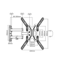 Equip 650108 Soporte de pared articulado para TV de 13"-55