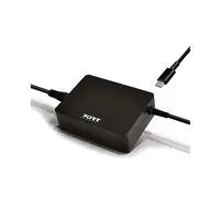 Port Designs 900098-EU adaptador e inversor de corriente Interior 90 W Negro