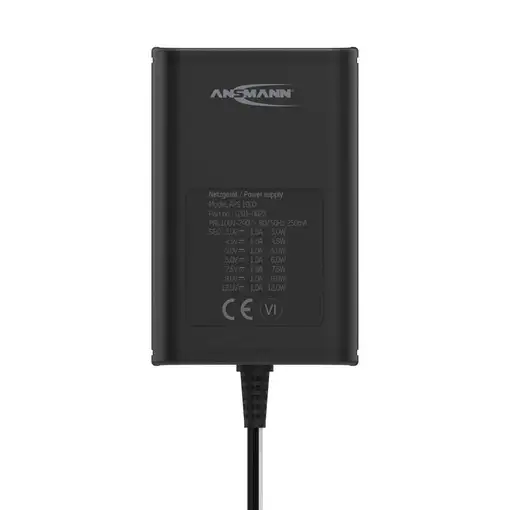 Ansmann 1201-0023 adaptador e inversor de corriente Interior 12 W Negro