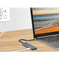 Conceptronic DONN23G base para portátil y replicador de puertos Alámbrico USB 3.2
