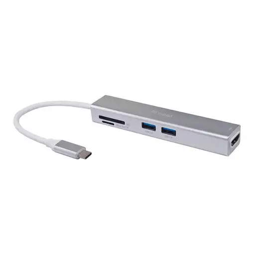 Equip Adaptador multifunción USB-C 5 en 1, HDMI , USB 3.2 Gen 1 , TF/Micro SD