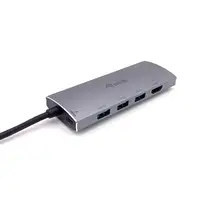 Equip Adaptador multifunción USB-C 7 en 1, HDMI, USB 3.0, TF/MICRO SD, 60W USB PD