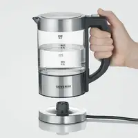 Severin WK 3458 tetera eléctrica 0,5 L 1100 W Negro, Transparente