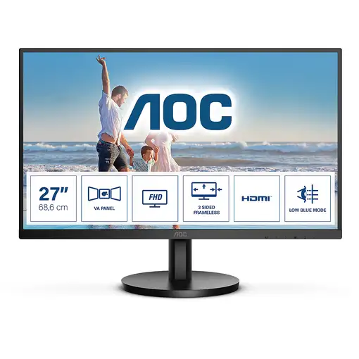 AOC B3 27B3HM/BK LED display 68,6 cm (27") 1920 x 1080 Pixeles Full HD Negro