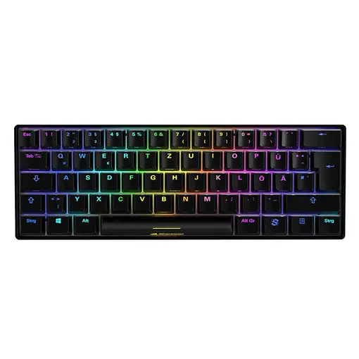 Sharkoon SGK50 S4 teclado Juego USB QWERTZ Alemán Negro