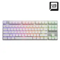 Sharkoon PureWriter TKL RGB Red teclado Juego USB QWERTY Inglés de EE. UU. Blanco