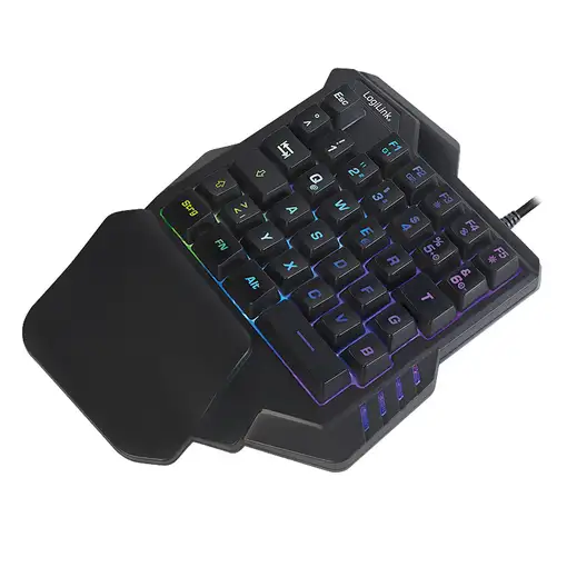 LogiLink ID0181 teclado Juego USB Inglés Negro