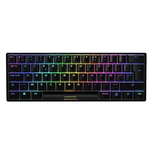 Sharkoon SGK50 S4 teclado Juego USB AZERTY Francés Negro