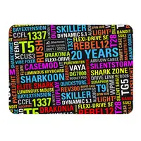 Sharkoon 20 Years Mouse Mat Alfombrilla de ratón para juegos Multicolor