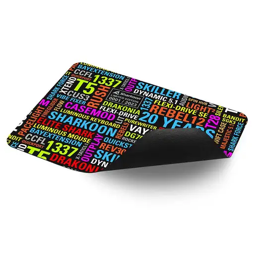 Sharkoon 20 Years Mouse Mat Alfombrilla de ratón para juegos Multicolor