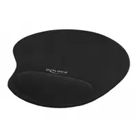 DeLOCK Almohadilla para mouse ergonómica con reposa muñecas de gel negro 230 x 202