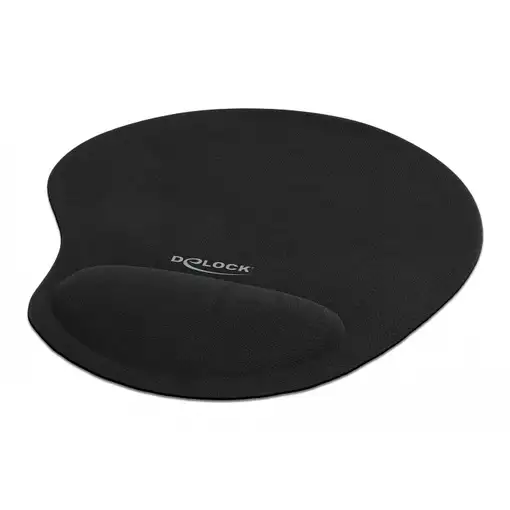 DeLOCK Almohadilla para mouse ergonómica con reposa muñecas de gel negro 230 x 202