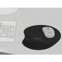 DeLOCK Almohadilla para mouse ergonómica con reposa muñecas de gel negro 230 x 202