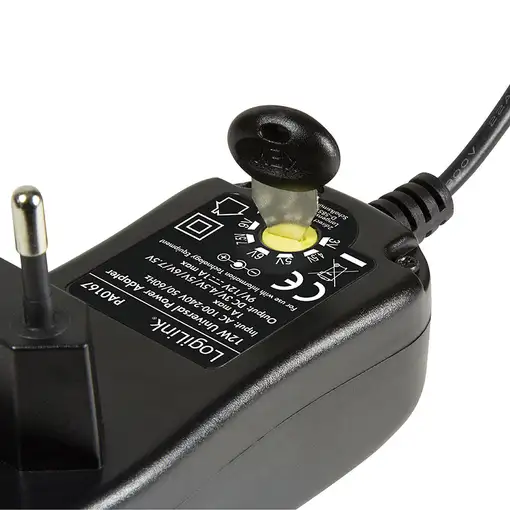 LogiLink PA0167 adaptador e inversor de corriente Interior 12 W Negro