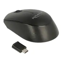 DeLOCK 12526 ratón Oficina Ambidextro RF inalámbrico Óptico 1000 DPI