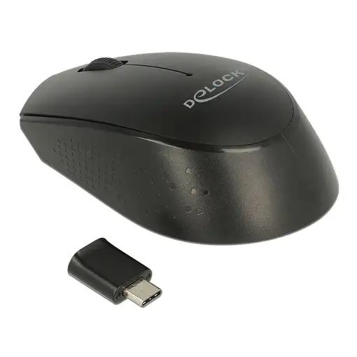 DeLOCK 12526 ratón Oficina Ambidextro RF inalámbrico Óptico 1000 DPI