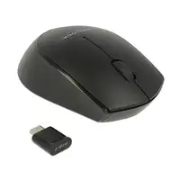 DeLOCK 12526 ratón Oficina Ambidextro RF inalámbrico Óptico 1000 DPI