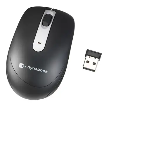 Dynabook W90 ratón Oficina Ambidextro RF inalámbrico Blue LED 1800 DPI