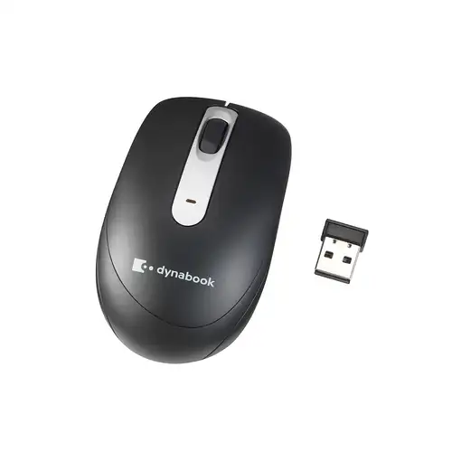 Dynabook W90 ratón Oficina Ambidextro RF inalámbrico Blue LED 1800 DPI