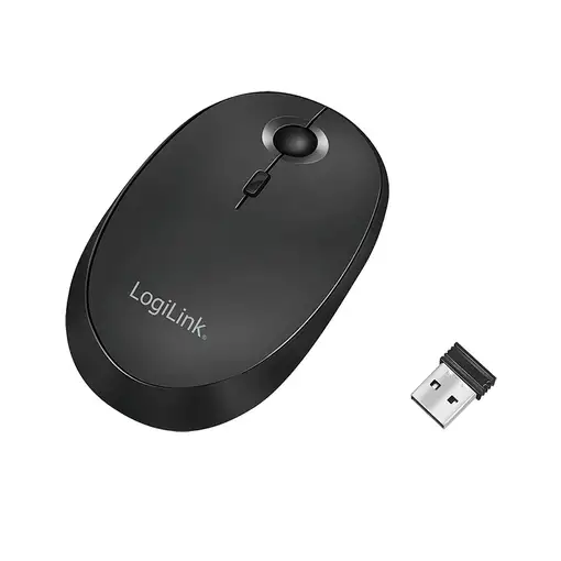 LogiLink ID0204 ratón Oficina Ambidextro RF Wireless + Bluetooth 1600 DPI