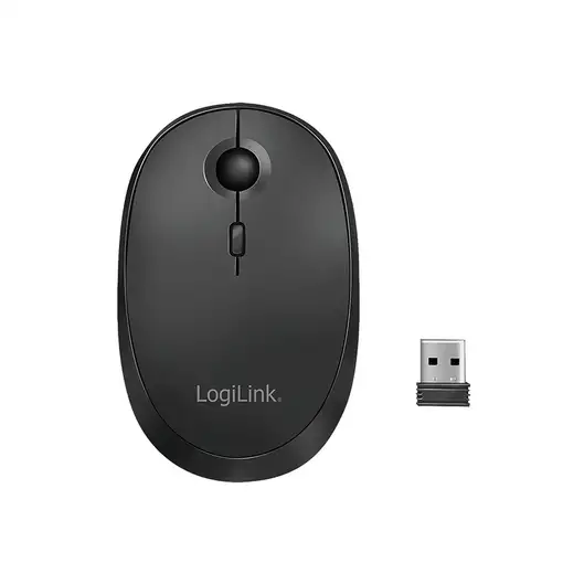 LogiLink ID0204 ratón Oficina Ambidextro RF Wireless + Bluetooth 1600 DPI
