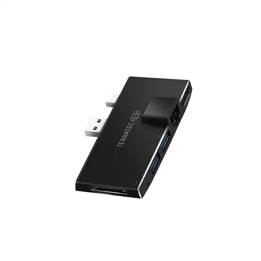 Terratec CONNECT Pro2 Alámbrico USB 3.2 Gen 1 (3.1 Gen 1) Type-A Negro