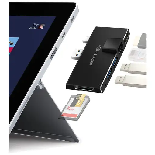 Terratec CONNECT Pro2 Alámbrico USB 3.2 Gen 1 (3.1 Gen 1) Type-A Negro