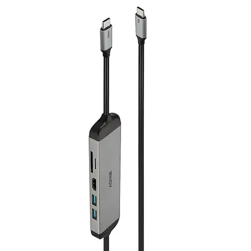 Lindy 43326 base para portátil y replicador de puertos Alámbrico USB 3.2 Gen 1 (3.