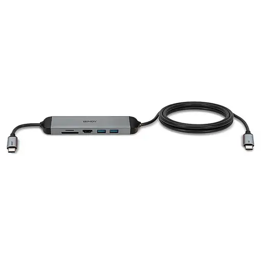 Lindy 43326 base para portátil y replicador de puertos Alámbrico USB 3.2 Gen 1 (3.