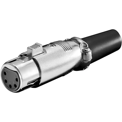Goobay 11961 conector XLR (5-pin) Negro, Metálico Goobay 11961 conector XLR (5-pin) Negro, Metálico