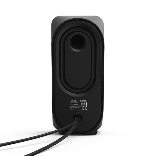 Hama | Altavoces para PC 2.0 estéreo (Altavoz para Ordenador de 6W, alimentación U