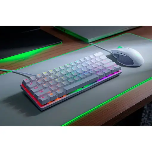 Razer Huntsman Mini teclado Juego USB QWERTY Internacional de EE.UU. Blanco