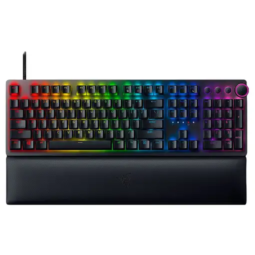 Razer Huntsman V2 teclado Juego USB QWERTY Inglés de EE. UU. Negro