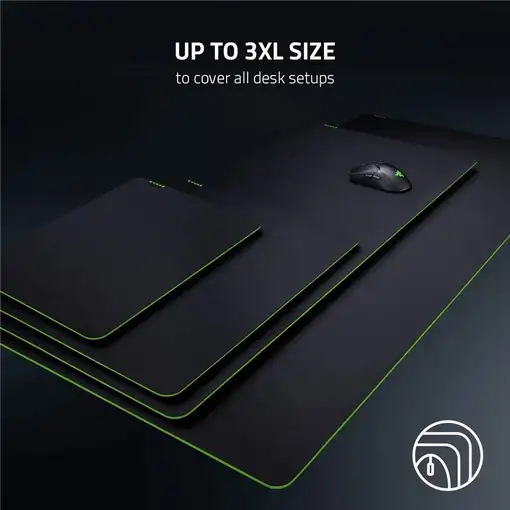 Razer Gigantus V2 - Large Alfombrilla de ratón para juegos Negro, Verde