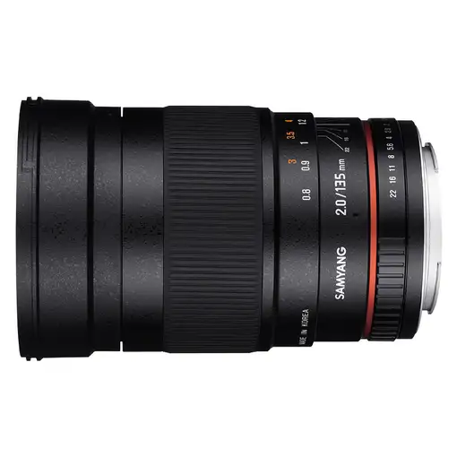Samyang 135mm F2.0 ED UMC, Canon EF MILC / SLR Teleobjetivo Negro