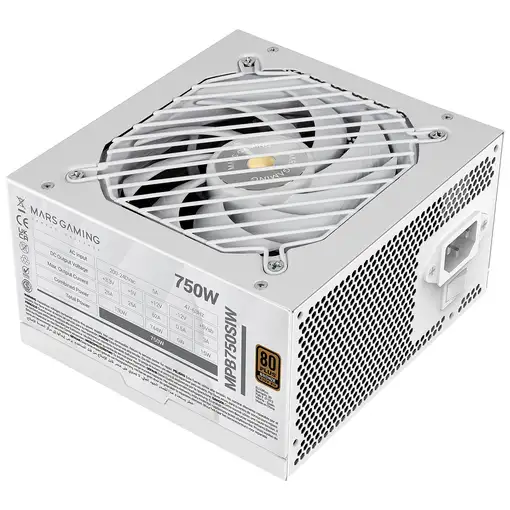 Mars Gaming MPB750SIW unidad de fuente de alimentación 750 W 24-pin ATX ATX Blanco
