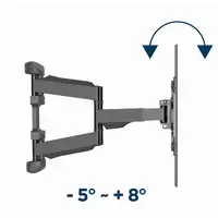 Gembird WM-75ST-01 soporte para TV 190,5 cm (75") Negro