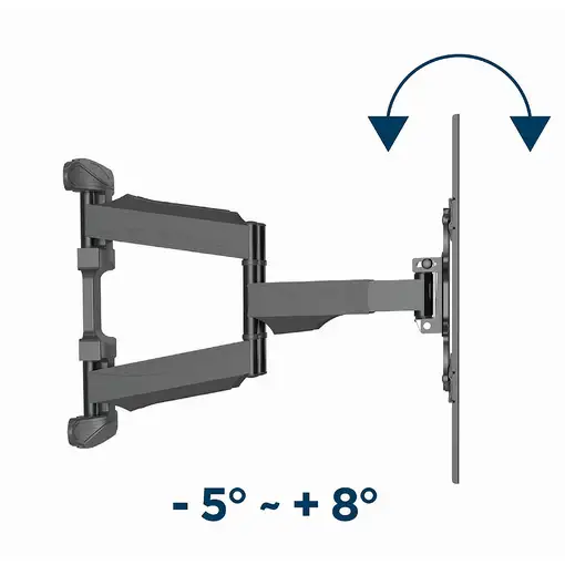 Gembird WM-75ST-01 soporte para TV 190,5 cm (75") Negro