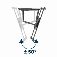 Gembird WM-75ST-01 soporte para TV 190,5 cm (75") Negro