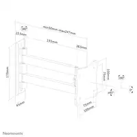 Neomounts FPMA-W820BLACK Soporte de pared para monitor/TV 10-27" - movimiento comp