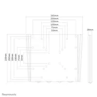 Neomounts FPMA-W110BLACK Soporte de pared para TV 10-40" - ultra plano