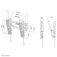 Neomounts NM-W125BLACK Soporte de pared para TV 10-40" - inclinable