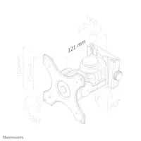 Neomounts FPMA-W250BLACK Soporte de pared para monitor/TV 10-30'' - movimiento comp