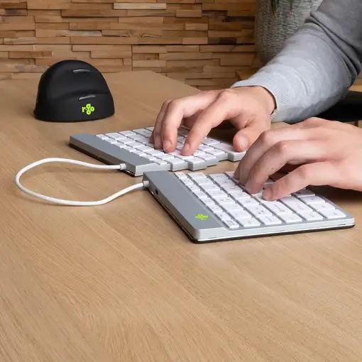 R-Go Tools Teclado ergonómico R-Go Split Break con software de pausa, teclado divi