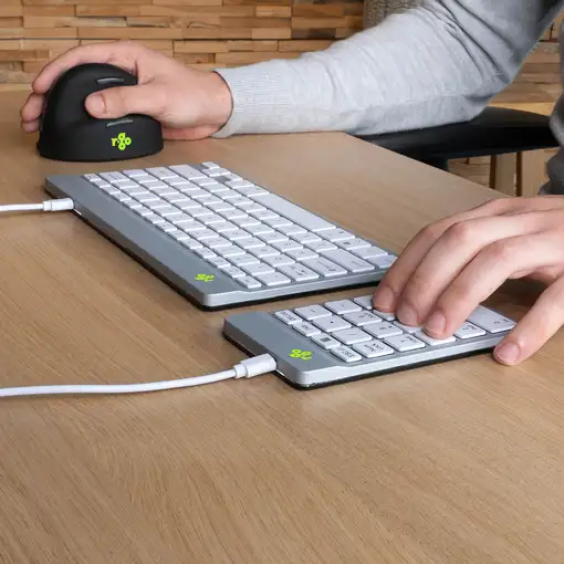 R-Go Tools Teclado numérico R-Go Numpad Break, teclado numérico ergonómico con sof