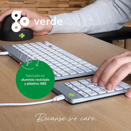 R-Go Tools Teclado numérico R-Go Numpad Break, teclado numérico ergonómico con sof