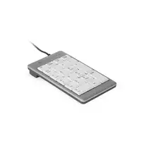 BakkerElkhuizen UltraBoard 955 Numeric teclado numérico PC USB Gris claro, Blanco